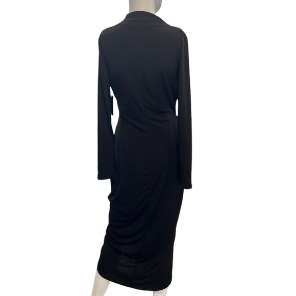 Boston Proper Ruched Colorblock Maxi Dress Size S - Picture 2 of 8